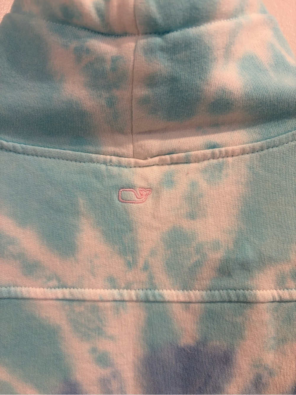 Vineyard Vines Pastel Tie-Dye Crewneck - Aqua & Pink - Picture 6 of 9